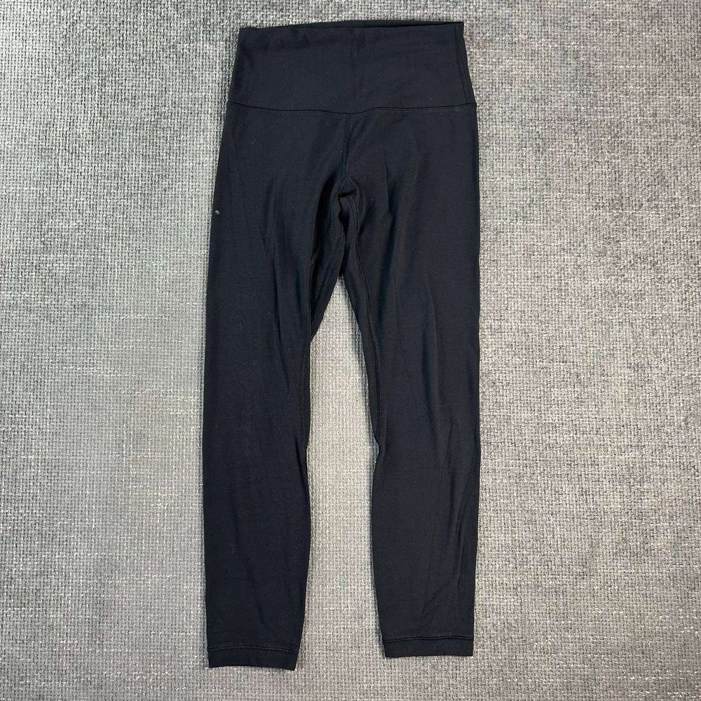Lululemon Wunder Under Leggings Womens 4 Black High Rise 25" Inseam Crop